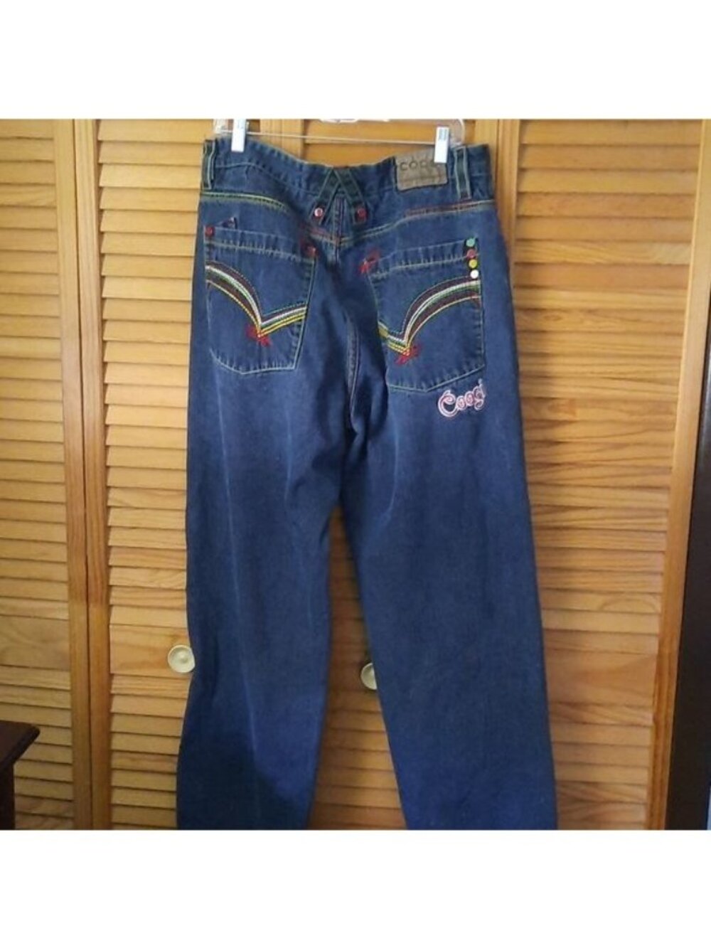 Coogi Australia Vintage Embroidered Denim Jeans Size W38 L34 - Picture 6 of 16